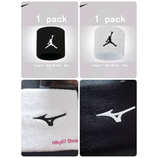 ปลอกข้อมือ​ JD, UH, NBA และ​ MIZUNO สำหรับออกกำลังกายซับเหงื่อได้ดี