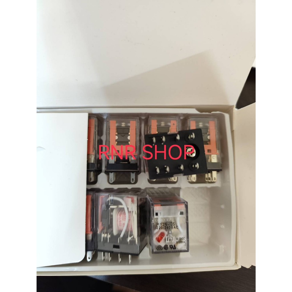 รีเลย์ MY4N-GS 12VDC, 24VDC,  220-240VAC (ของใหม่) สินค้าส่งออกทุกวัน Omron รีเลย LY2N MY2N-GS LY4N