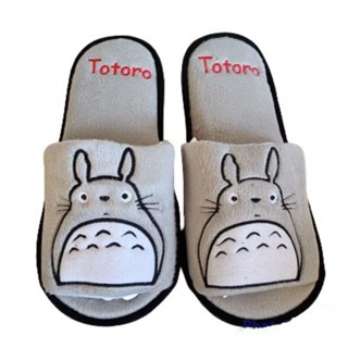 ลิขสิทธิ์แท้ รองเท้าอยู่บ้าน slipper ลาย โตโตโร่ (Totoro) ขนาดฟรีไซด์ ความยาวรองเท้า 10 นิ้ว