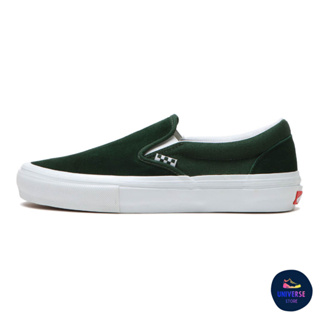 [ของแท้ ส่งฟรี PRE-ORDER] VANS SKATE SLIP-ON WRAPPED GRN/WH