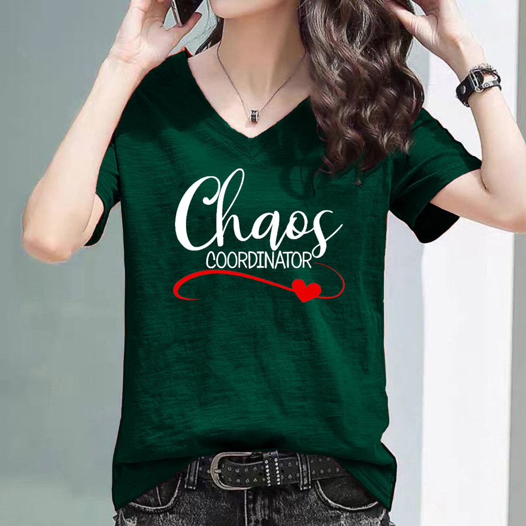 [M-6XL] เสื้อแฟชั่นเกาหลี [Chaos] ผ้าCotton100% No.32 ดีไซน์สวยเก๋ High quality รุ่น C741