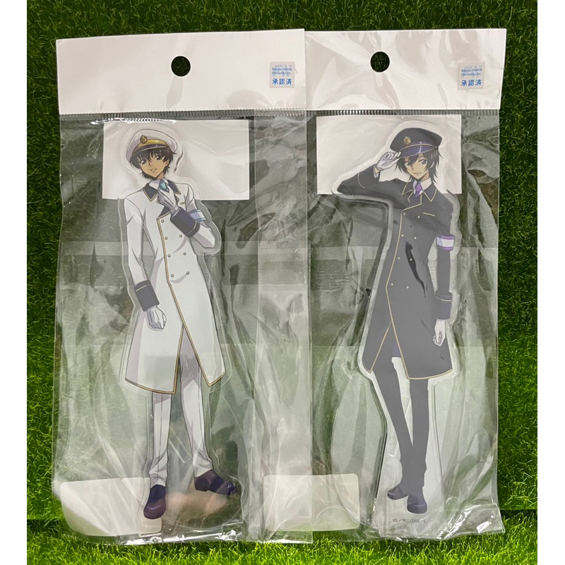 Code Geass Character Acrylic Standy Lelouch &amp; Suzaku Station Officer Ver. (New Illustration) A3