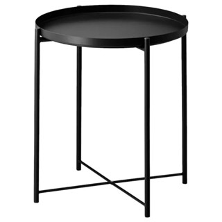 โต๊ะกลางIKEAสามารถยกถาดออกได้ 45x53 ซม. น้ำหนักเบา เคลื่อนย้ายง่ายtable, Tray table, black