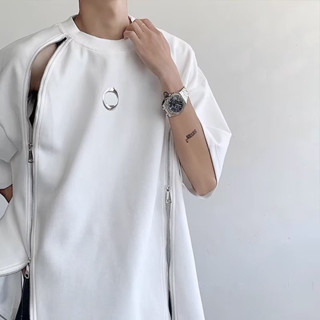 เสื้อยืดซิป ทรง Oversize
