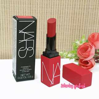 รุ่นใหม่สีสวย ลิปสติกเนื้อแมตต์ 🥰 NARS Powermatte Lipstick สี Dragon Girl แดงแมตต์ ขนาดทดลอง 0.8 g. ฉลากไทย ของแท้ 100%