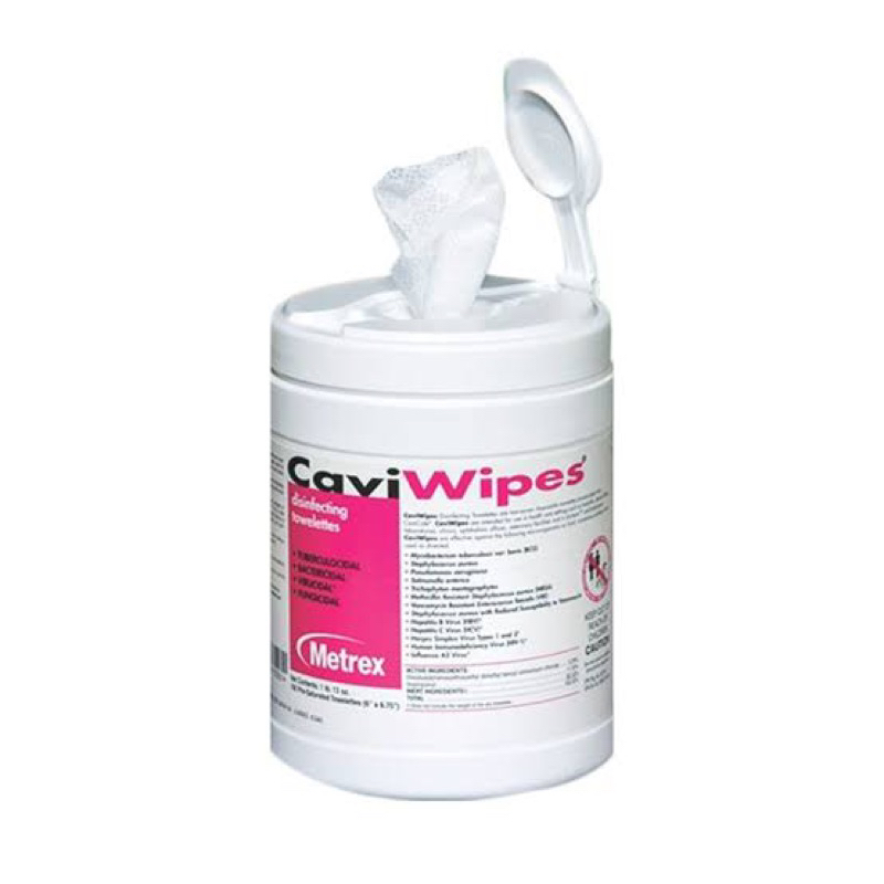ถูกสุด!!! CaviWipe แผ่นเช็ดทำความสะอาดและฆ่าเชื้อพื้นผิว 160 แผ่น/กระปุก