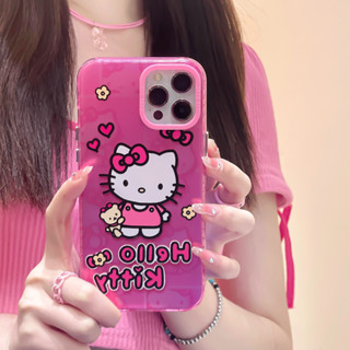 ❤️จัดส่งภายใน24ชม❤️เคสไอโฟน สำหรับ 11 14 for iPhone 13 12 Pro Max Soft Case hello kitty ป้องกันการตก เคสนิ่ม เคสโทรศ