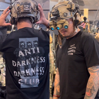 [ลายใหม่] 🏴‍☠️MSPEC GEAR T-Shirt ลาย ANTI DARKNESS DARKNESS  CLUB เสื้อยืด พิมพ์ระบบDTG ไม่ร้อนไม่หนา ใส่สบาย ของแท้💯