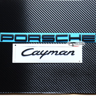 2 ชิ้น โลโก้ พอร์ช ปอร์เช่ เคย์แมน PORSCHE Cayman ติดท้ายรถ แต่งประดับรถ