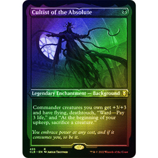 [MTG] Cultist of the Absolute (Foil Etched) [CLB] [BLACK] [RARE] [FOIL] [ENG] (การ์ดเมจิค / Magic the Gathering)