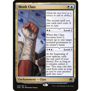 [MTG] Monk Class [AFR] [MULTI] [RARE] [NORMAL] [ENG] (การ์ดเมจิค / Magic the Gathering)