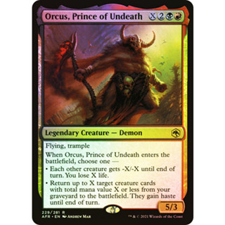 [MTG] Orcus, Prince of Undeath [AFR] [MULTI] [RARE] [FOIL] [ENG] (การ์ดเมจิค / Magic the Gathering)