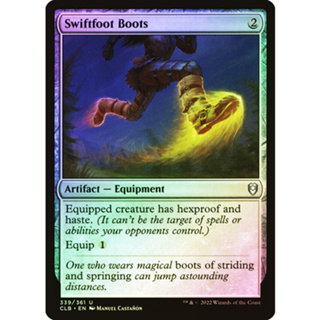 [MTG] Swiftfoot Boots [CLB] [ARTIFACT] [UNCOM] [FOIL] [ENG] (การ์ดเมจิค / Magic the Gathering)