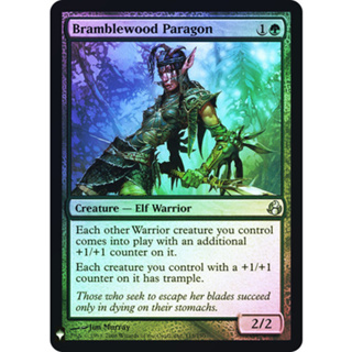 [MTG] Bramblewood Paragon [MBL] [GREEN] [UNCOM] [FOIL] [ENG] (การ์ดเมจิค / Magic the Gathering)