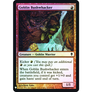 [MTG] Goblin Bushwhacker [MBL] [RED] [COMMON] [FOIL] [ENG] (การ์ดเมจิค / Magic the Gathering)