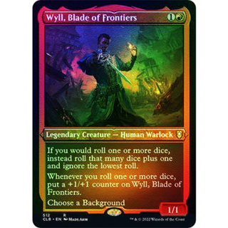 [MTG] Wyll, Blade of Frontiers (Foil Etched) [CLB] [RED] [RARE] [FOIL] [ENG] (การ์ดเมจิค / Magic the Gathering)