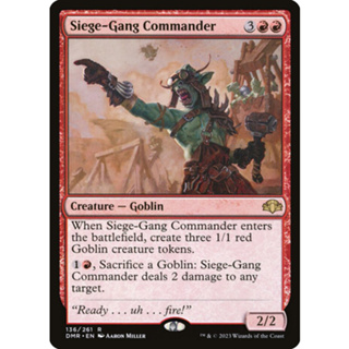 [MTG] Siege-Gang Commander [DMR] [RED] [RARE] [NORMAL] [ENG] (การ์ดเมจิค / Magic the Gathering)