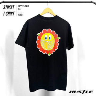 [Hustle.store]เสื้อยืด Stussy Happy Flower Tee  มือ1ของแท้🇦🇺พร้อมส่ง‼️‼️‼️‼️‼️‼️‼️‼️