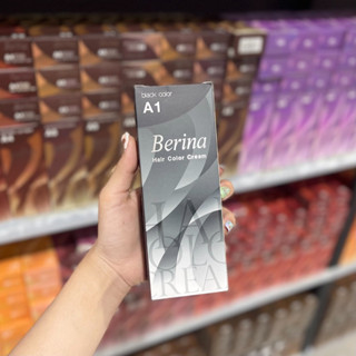 ขายดีมาก‼️Berina ครีมเปลี่ยนสีผม เบอร์ A1 สีดำ