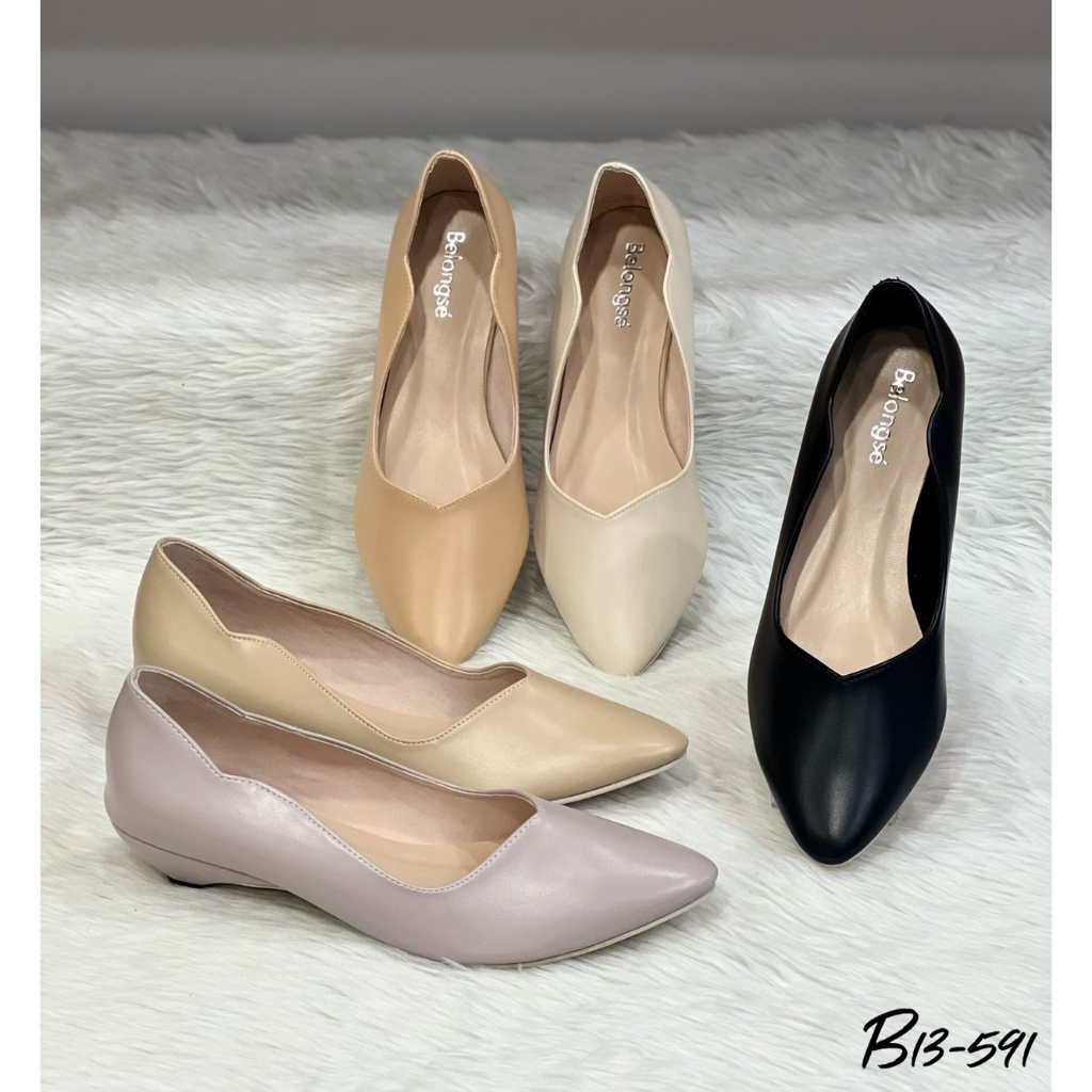 โปรล้างสต็อก เหลือ 239฿!!จากราคาเต็ม 339฿ หมดแล้วหมดเลย  Belongse' รองเท้าคัทชู  รุ่น B13-591