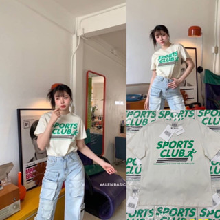 SPORTY T-shirt ✨ เสื้อยืดสุดฮิต รุ่นใหม่ งานชนช็อปแบรนด์ดังเลยค่าา ผ้ายืดหยุ่น ทรงสวย