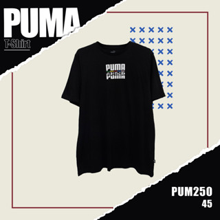 เสื้อยืดเเขนสั้น   PUMA (TSM-PUM-250) ผ้านิ่มใส่สบาย ระบายอากาศดี ใส่ได้ทั้งชายและหญิง