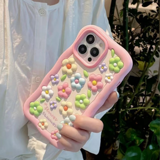 ❤️จัดส่งภายใน24ชม❤️เคสไอโฟน สำหรับ 11 14 for iPhone 13 12 Pro Max Soft Case ดอกไม้ ป้องกันการตก เคสนิ่ม เคสโทรศ