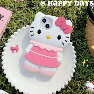 ❤️จัดส่งภายใน24ชม❤️เคสไอโฟน สำหรับ 11 14 for iPhone 13 12 Pro Max Soft Case hello kitty ป้องกันการตก เคสนิ่ม เคสโทรศ