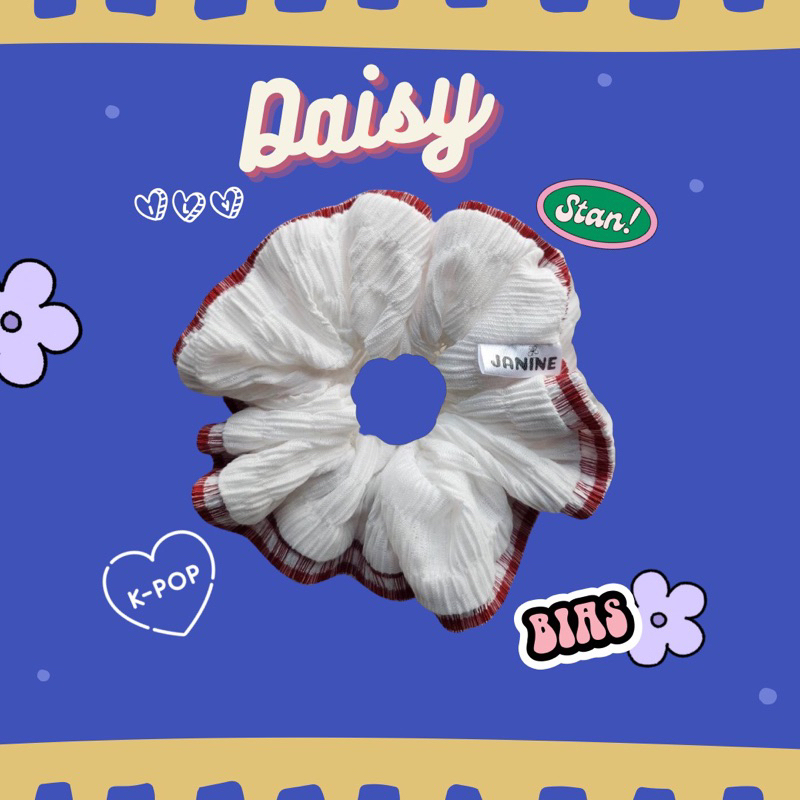 JANINE🌟 |Daisy Scrunchies🌸ยางรัดผมheart-made cute🐰