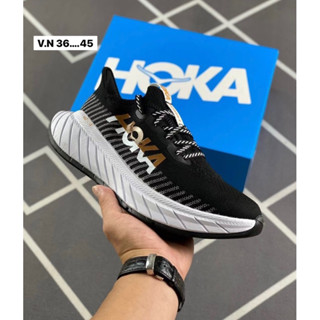 งานจริง100% รองเท้าวิ่ง HOKA CARBON X3 Top-Color นุ่มสายซัพพอร์ต