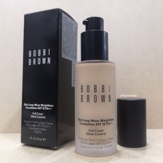 BOBBI BROWN Skin Long-Wear Weightless Foundation SPF 15 30ml รองพื้นปกปิดเต็มที่ติดทนนาน 16 ชั่วโมง