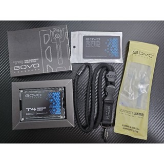 Govo​ T4 Badge Holder/WALLET​ /WALLET +  LANYARD +RFID Blocking card​(Polycarbonate)​ -​Black​ ของแท้