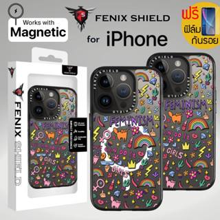 (แถมฟิล์ม) เคส FenixShield Tough EXTREME PRO [ FEMINISM ] สำหรับ iPhone 15 Pro Max / 15 Pro / 14 Pro Max