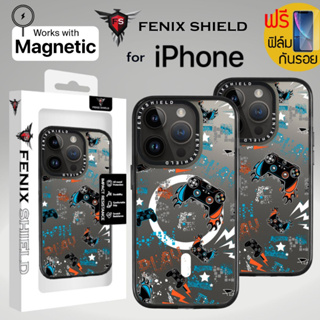 (แถมฟิล์ม) เคส FenixShield Tough EXTREME PRO [ CRAZY GAMER ] สำหรับ iPhone 15 Pro Max / 15 Pro / 14 Pro Max