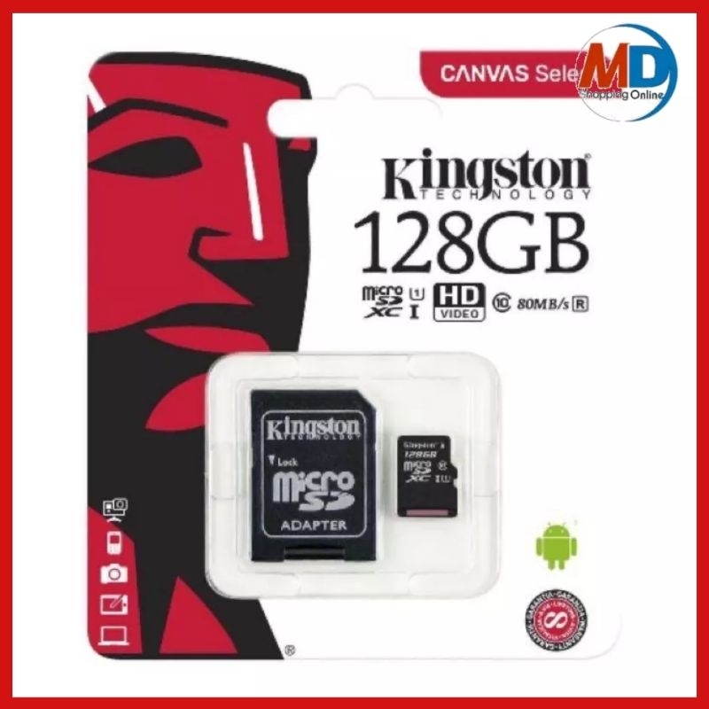 เมมโมรี่การ์ด Kingston Memory Card Micro SD SDHC 16/32 /64 /128/256GB Class 10 ของแท้