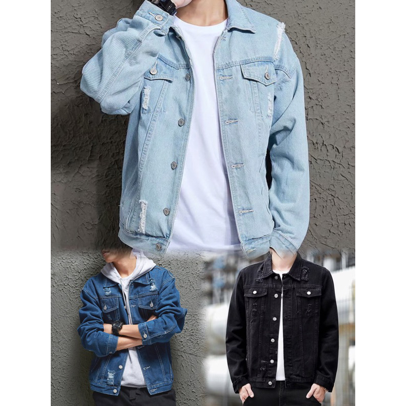 เสื้อยีนสไตล์เกาหลี แบบพรีเมียม size M L Xl XXl 3Xl