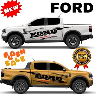 สติ๊กเกอร์ลายก้างปลา ford สติ๊กเกอร์รถกระบะ ford next gen สติ๊กเกอร์ข้างประตู ford ranger