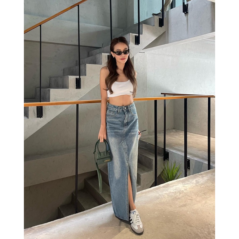 JARIN | LANY DENIM SKIRT กระโปรงยีนส์ของตัวแม่ รูปที่ 5