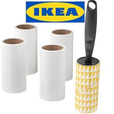 ลูกกลิ้งเก็บขนและฝุ่นบนเสื้อผ้า แปรงเก็บขนแมว ขนหมา ikea จำนวนแผ่น: 40 ชิ้นBNN Petshop