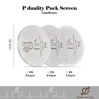 MUVNA P'duality Puck screen 58.35mm แผ่นกระจายน้ำคุณภาพสูง ช่วยให้การสกัดกาแฟดีขึ้น (Premium grade)
