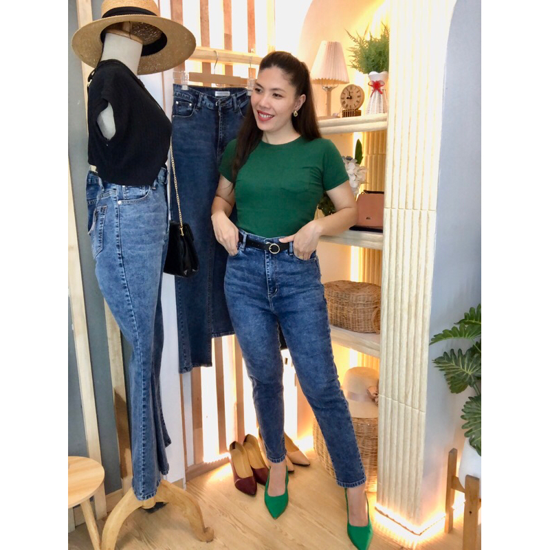 รหัส OP2 ทรงบอยผ้ายืดสาวอวบ