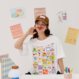 Bringhome alphabet oversized t-shirt เสื้อยืด oversized ผ้านุ่ม super soft