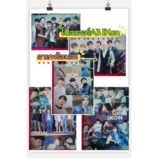 โปสเตอร์ Poster ขนาด A3 IKon kpop ราคาถูก สินค้าพร้อมส่งจากไทย