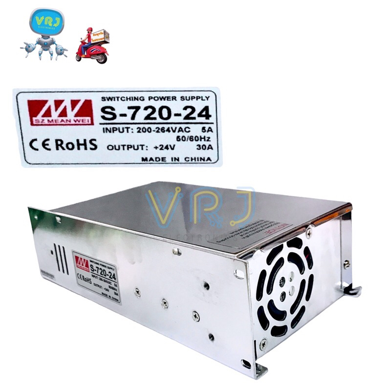 Switching Power Supply รุ่น S-720-24 /24V-30A มีสินค้าพร้อมส่งในไทย🚚🇹🇭