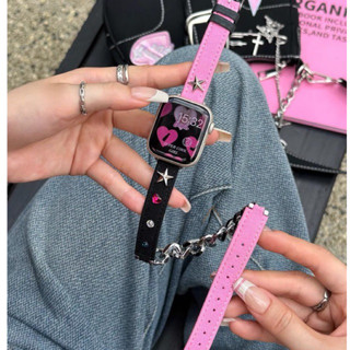 Y2k jeans iwatch strap สายนาฬิกายีนส์และโซ่