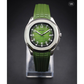 Seiko Mod Aquanaut Green with Green Rubber Strap (Patek Edition) 🟢🟢