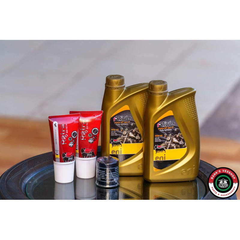 ชุดน้ำมันเครื่อง eni สำหรับ New Vespa 125-300 cc