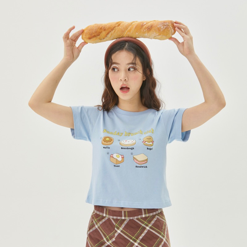 Bringhome Sunday brucnh club baby t-shirt เสื้อยืด baby tee ผ้านุ่ม