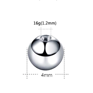 ( 1 ชิ้น )แป้นจิว แป้นบอล สำหรับจิวหูก้าน 1.2 mm. ร้านจากไทย ส่งเร็วมาก
