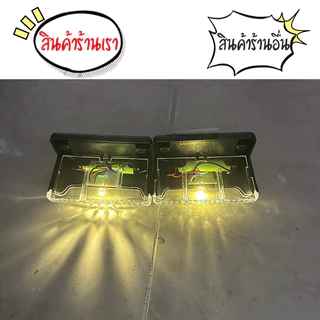 ไฟติดบันได ติดกำแพงหน้าบ้าน รั้วบ้าน เพิ่มความสวยงาม ไฟเหลือง Solar light 1 LED ไฟพลังงานแสงอาทิตย์
